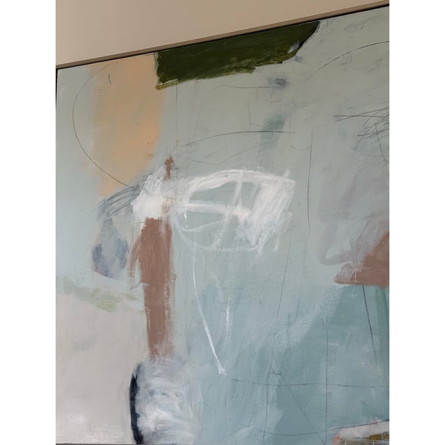 Plastic Huge Renee Bouchon Abstract Acrylic Painting For Sale - Image 7 of 11