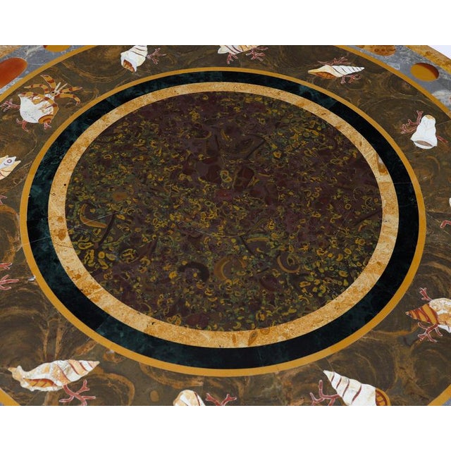 Vintage Giltwood Specimen Marble Occasional Tables, Set of 2 For Sale - Image 6 of 14