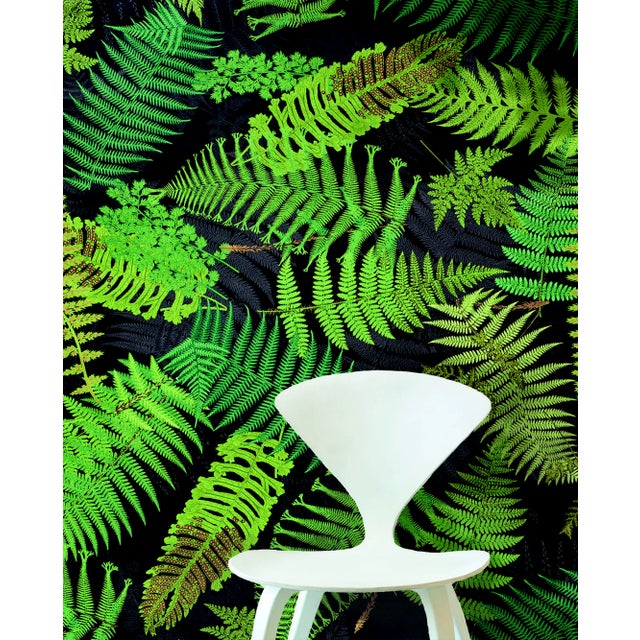 Contemporary Schumacher X Clements Ribeiro Fernarium Wallpaper in Black & White For Sale - Image 3 of 5