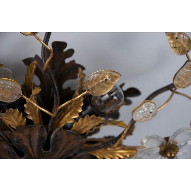 Florentine Flower Shape Flush Mount by Banci Firenze, Italy, 1970s For Sale - Image 11 of 12