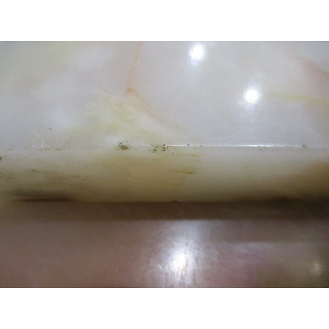 Antique Brass Marble Ornate Rococo Gueridon Candle / Plant Lamp Table Pedestal For Sale - Image 9 of 18