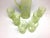 Early 20th Century Rare Northwood Opalescent Daffodil Uranium Glass Pitcher & Six Glasses Water Lemonade Set For Sale In New York - Image 6 of 10