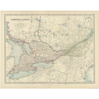Antique Canada Map, 1903 For Sale