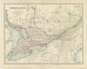 Antique Canada Map, 1903