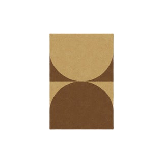 Brown/Natural Shape in Rug from Marqqa For Sale