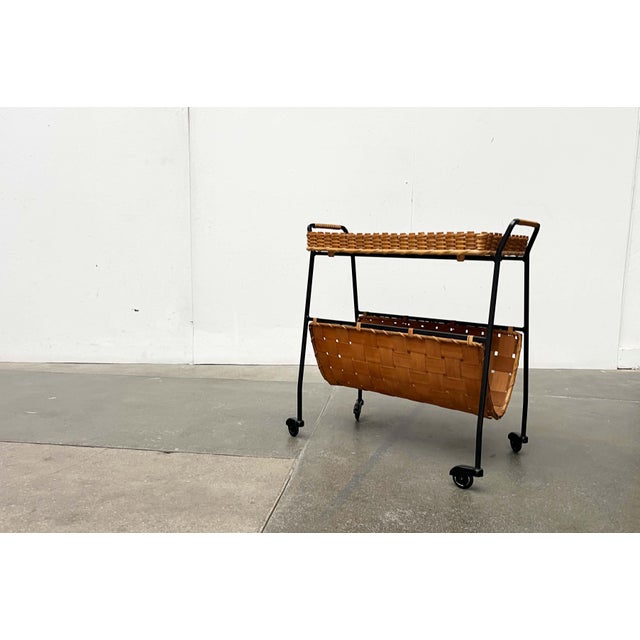 Mid-Century Modern German Serving Cart with Tray, 1960s For Sale - Image 13 of 18