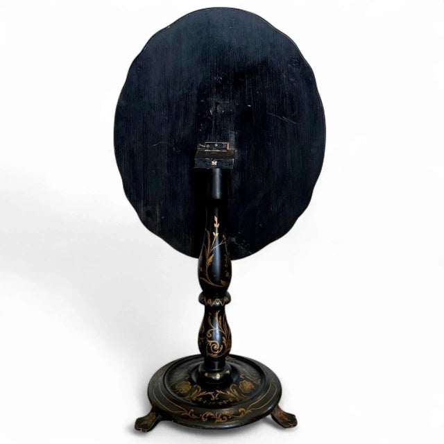 Late 19thCentury English Painted Tilt-Top Table For Sale - Image 4 of 11