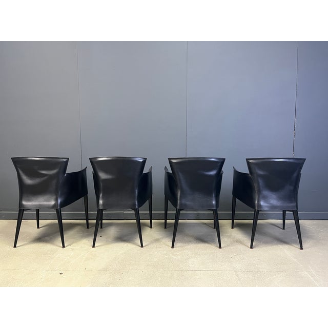 Postmodern Vela Dining Chairs by Carlo Bartoli for Matteo Grassi, 1980s, Set of 4 For Sale - Image 3 of 11