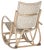 Catherine Rattan Rocking Chair in Antique Grey For Sale - Image 4 of 7