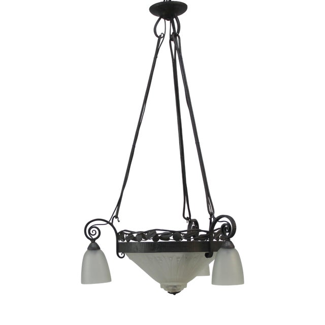 Vintage French Art Deco Lamp, 1920s For Sale