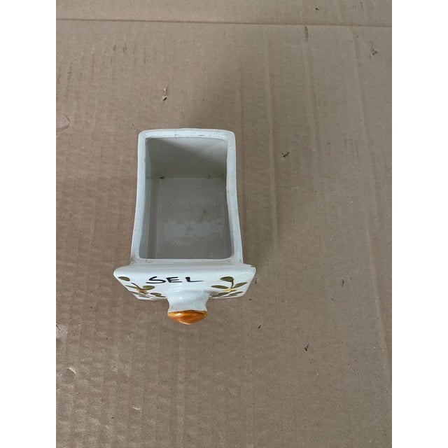 Salt, Sugar and Coffee Box Wall Set in Ceramic and Wood, France, 1960s, Set of 4 For Sale - Image 12 of 17