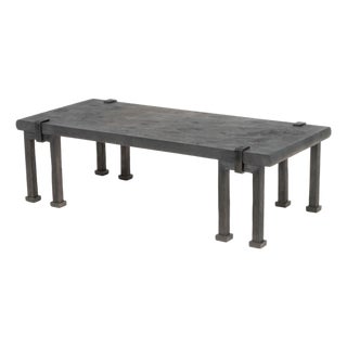 R&y Augousti Style Black Shagreen Coffee Table For Sale