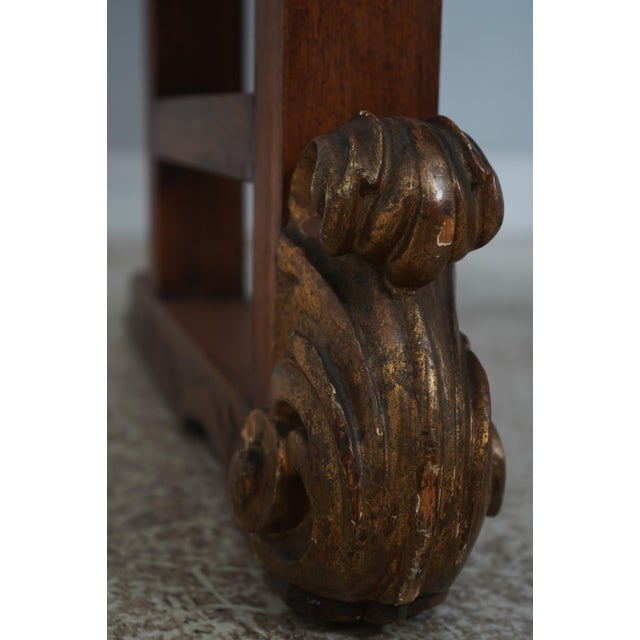 Antique Italian Cherub Carved Frame Throne Chair For Sale - Image 12 of 18