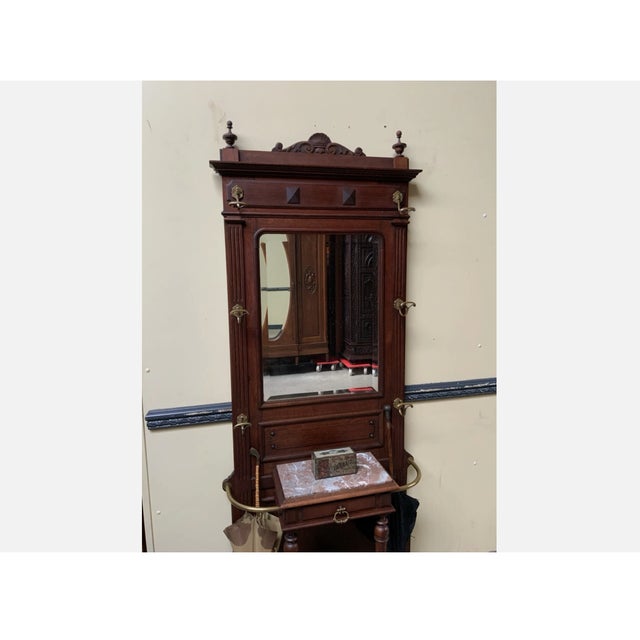Antique Art Nouveau Wardrobe, 1900 For Sale - Image 11 of 16
