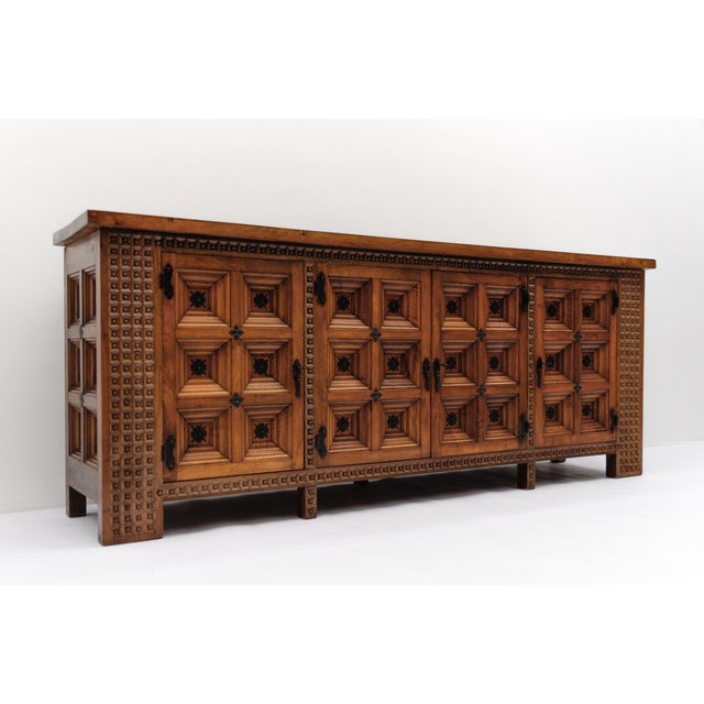 1960s Large Brutalist Rustic Sideboard, 1960s For Sale - Image 5 of 18