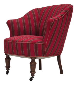 Danish Lounge Chair in Red Furniture Wool, 1950s