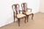 Queen Anne Baker Furniture Historic Charleston Queen Anne Carved Mahogany Dining Armchairs, Pair For Sale - Image 3 of 12