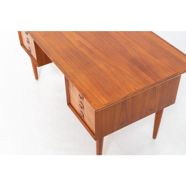 Large Writing Desk in Wood For Sale - Image 6 of 12