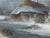 Mid 20th Century Large Signed H. Wood Original Oil Painting of European Winter Village Landscape – Framed For Sale - Image 12 of 16