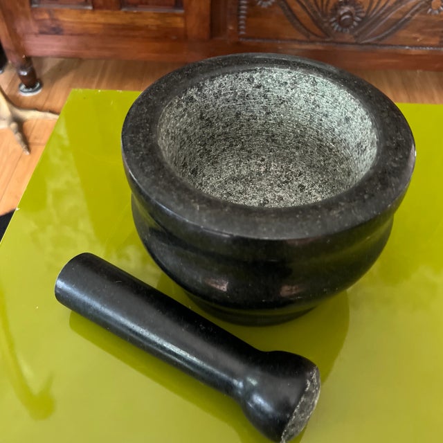 Mid-Century Modern 1960s Mortar and Pestle For Sale - Image 3 of 5