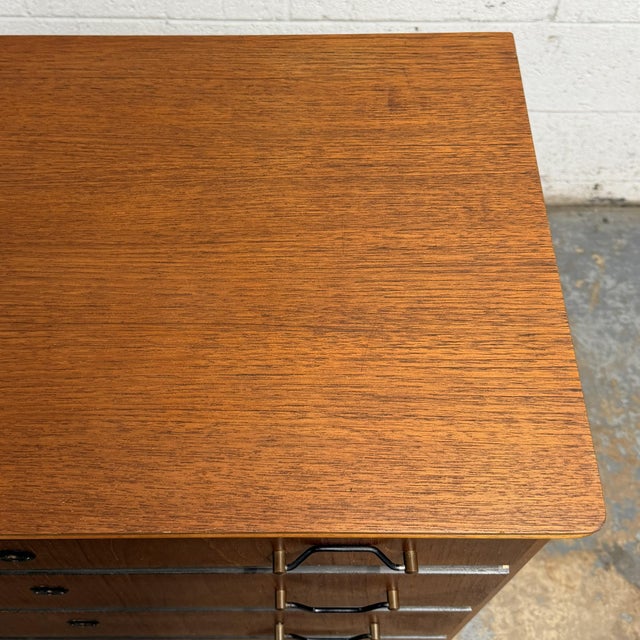 Danish Modern Teak and Beech Six-Drawer Chest, Circa 1950s For Sale In New York - Image 6 of 8