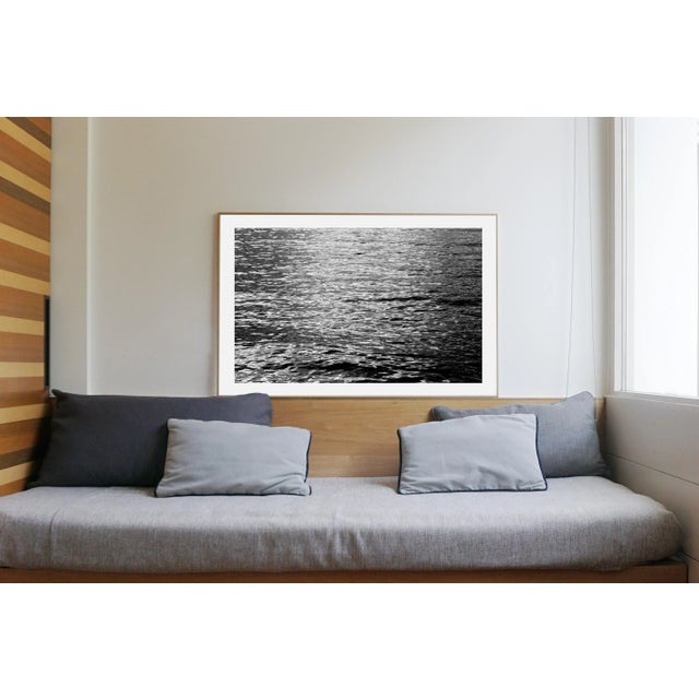 Contemporary "Abstract Rippes Under Moonlight" Contemporary Seascape Giclée Print by Kind of Cyan For Sale - Image 3 of 9