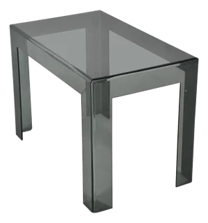 Les Prismatiques Smoked Lucite Side / End Table