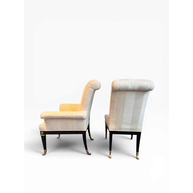1985 Mastercraft Neoclassical Style Dining Chairs - Set of 6 For Sale In Boston - Image 6 of 14
