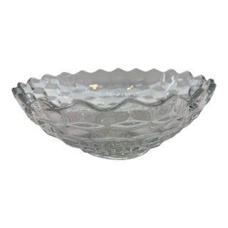 Early 20th Century Fostoria Pattern American Clear 10" Salad Bowl For Sale