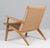 CH-25 Lounge Chair in Oak attributed to Hans J. Wegner for Carl Hansen & Søn, 1950s For Sale - Image 6 of 8