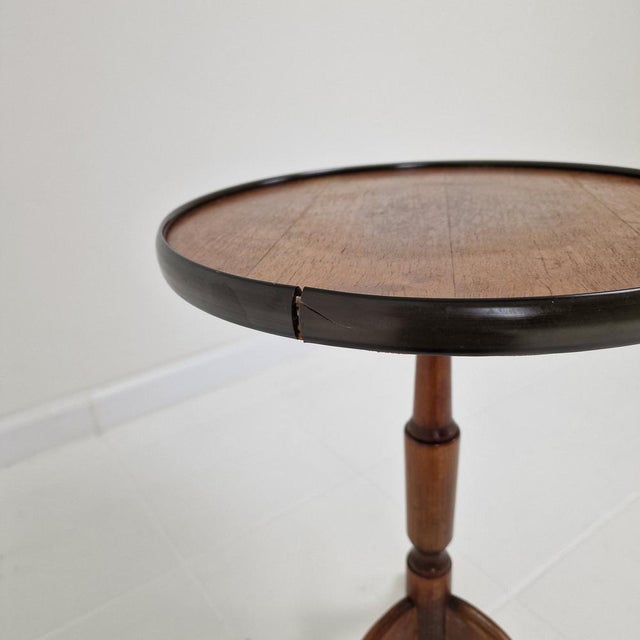 Georgian Revival English Mahogany Tripod Table, 1950s For Sale - Image 11 of 12