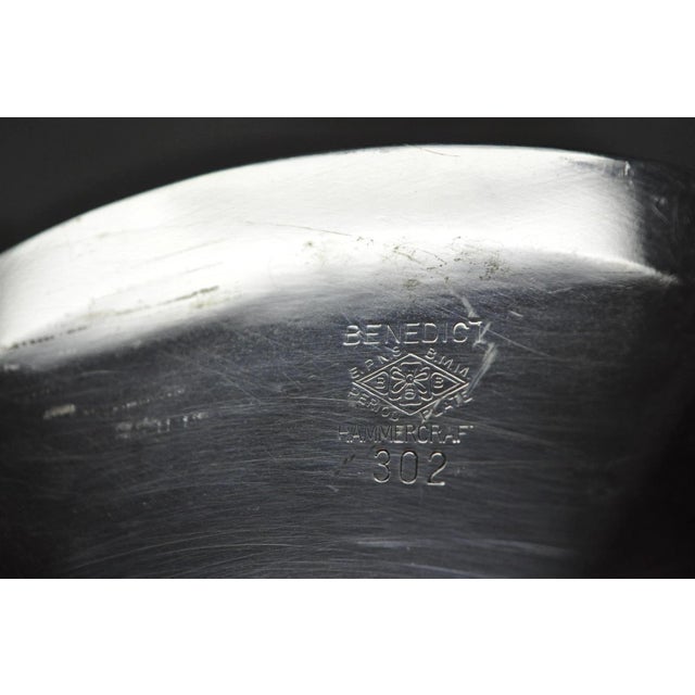 Vintage Victorian Benedict Hammer Craft 302 Silver Plated Harvest Serving Tray For Sale - Image 9 of 11