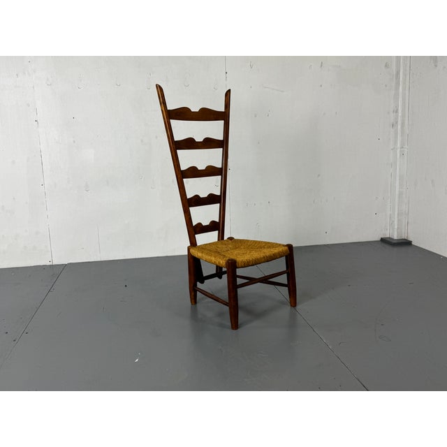 Gio Ponti Highback Side Fireside Chair by Gio Ponti for Casa E Giardino, Italy, 1939 For Sale - Image 4 of 17