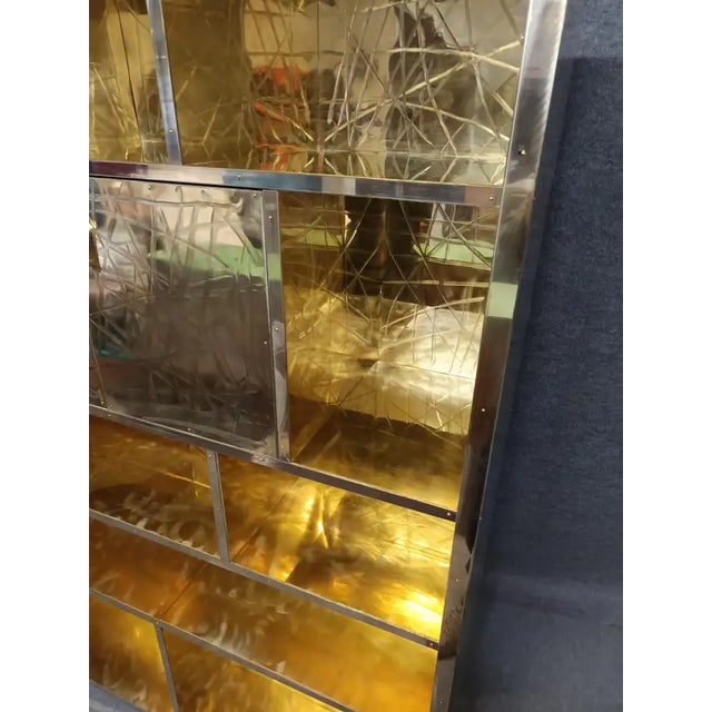 Brass Brass Pantry Bar Cabinet Studio For Sale - Image 8 of 12