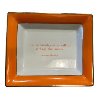 Gump’s Exclusive Porcelain Tray For Sale