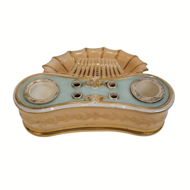 Inkwell/Station, Porcelain, Jacob Petit, 19th Century - France Material: Porcelain Creator: Jacob Petit Period: Mid-19th...