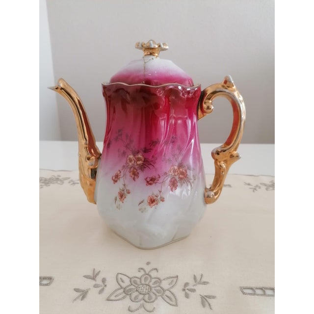 Coffee Service Set in Porcelain, Set of 3 For Sale - Image 12 of 18