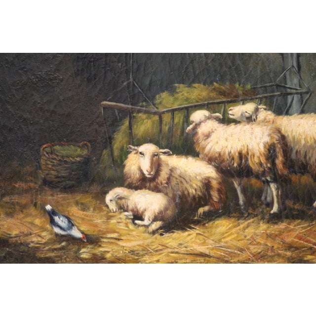 Sheep, 1920s, Oil on Board, Framed For Sale - Image 6 of 16