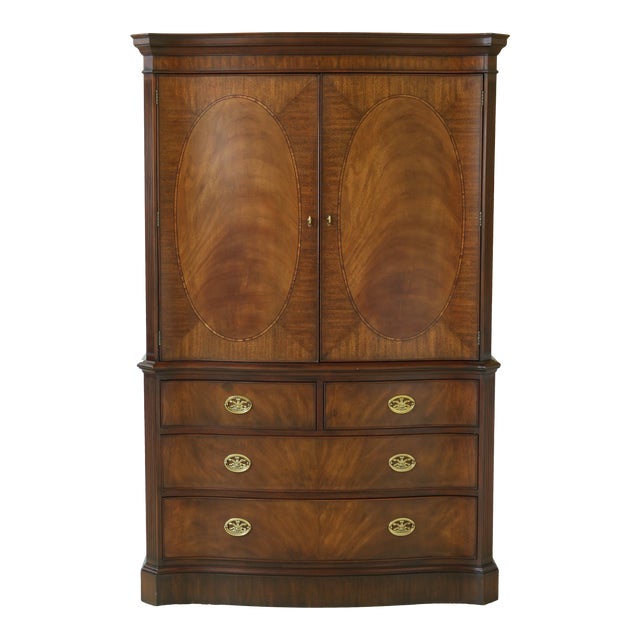 Henkel Harris Inlaid Mahogany Bedroom Armoire Chest Chairish