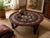 Vintage Korean Mother-of-Pearl Inlaid Lacquer Folding Tea Table For Sale - Image 4 of 5