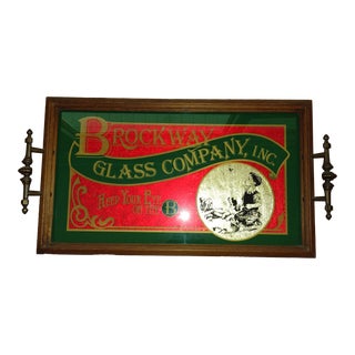 Late 20th Century Brockway Glass Inc. Serving Tray For Sale