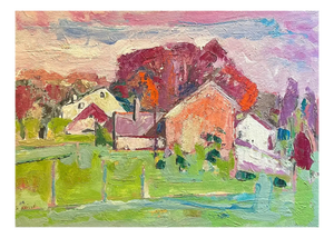 Jean Krille, Landscape 125, Oil on Masonite