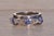 Silver The Salinas River: Contemporary Tanzanite and Natural Diamond Ring, Size 6.25 For Sale - Image 8 of 10