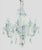 An incredible all Murano glass 6 light crystal chandelier. The chandelier features beautiful cut crystal glass all around...