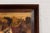 Vintage Inlaid Wood Framed Painting Depicting Four Horses in a Landscape For Sale - Image 11 of 12