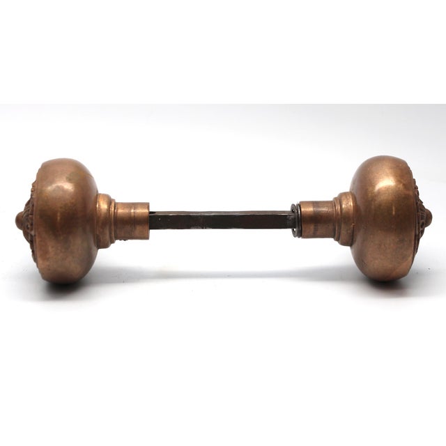 Gothic Antique Corbin Gothic Melrose Bronze Passage Door Knobs For Sale - Image 3 of 5