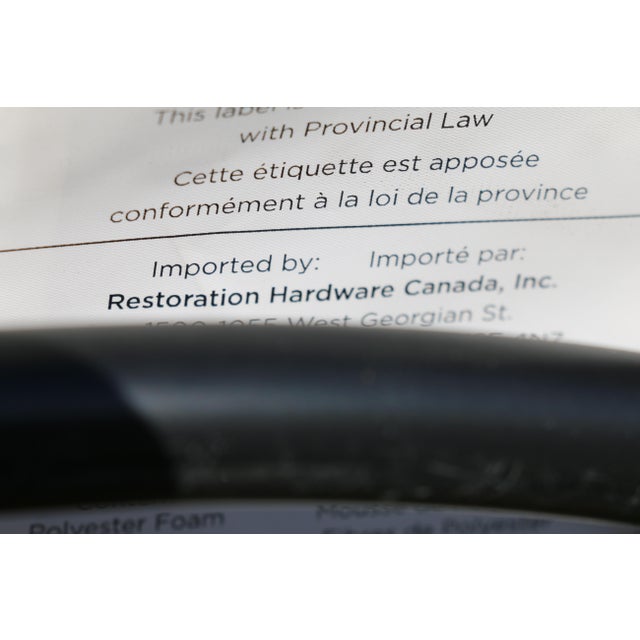 Pair of Restoration Hardware Churchill Tufted Leather Swivel Chairs | Vintage Distressed Cigar Leather Wingbacks For Sale - Image 18 of 18