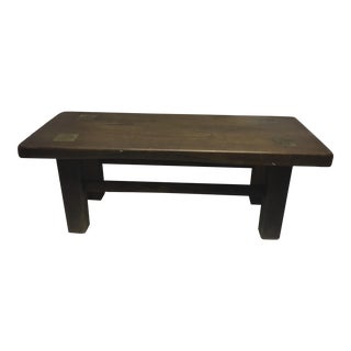 1960s Vintage Wooden Bench For Sale