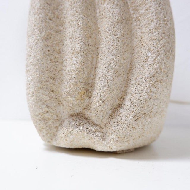 Mid-Century Limestone Owl Lamp by Albert Tormos, France, 1970s For Sale - Image 12 of 15