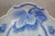 Antique Blue & White Scalloped Maple Leaf Serving Tray Platter Dish For Sale - Image 10 of 10